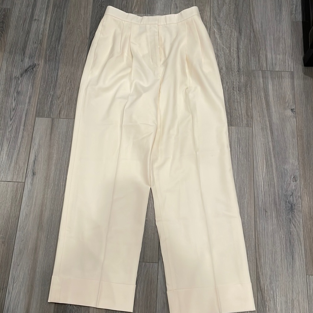 The Row Cream Wide Leg Pants